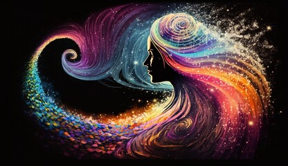 Unlocking Your Infinite Potential: Human Form Radiating Cosmic Light and Universal Wisdom, Awakening the Superpower Within: Radiating Cosmic Consciousness for Self-Discovery