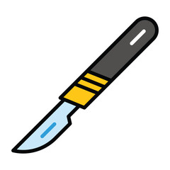 Scalpel icon design, illustration design
