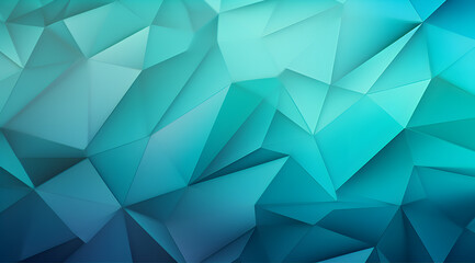 Obraz premium Soft blue icy polygonal triangles in a layered abstract design with a 3D look.