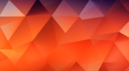 Obraz premium Abstract background wallpaper of gradient orange triangles in a geometric pattern.