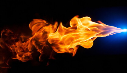 炎のエフェクト抽象背景