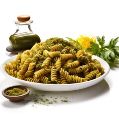 Fusilli Pasta w Pesto