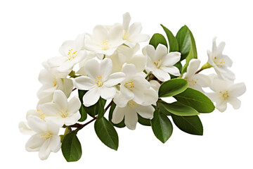 jasmine flowers on transparent background, png file