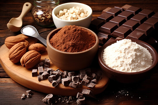 Stock Image Featuring Chocolate Cake/Candy Ingredients