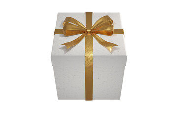 3D Illustration, Realistic White Gift Boxes
