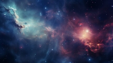 Nebula Space Blue and Orange Epic Background

