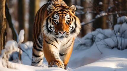 Fototapeta na wymiar Trans-Siberian Tiger