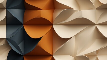 Abstract Minimal 3D Wallpaper with Natural Color Scheme