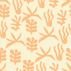 seamless pattern with leaves