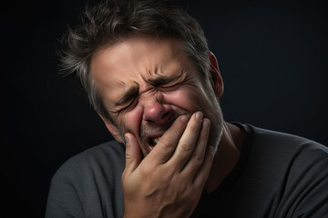 Ache and Agony: Middle-Aged Man's Dental Distress