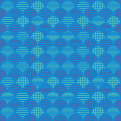 Japanese wave pattern, a pattern inside.