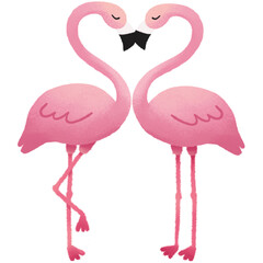 Flamingo in love