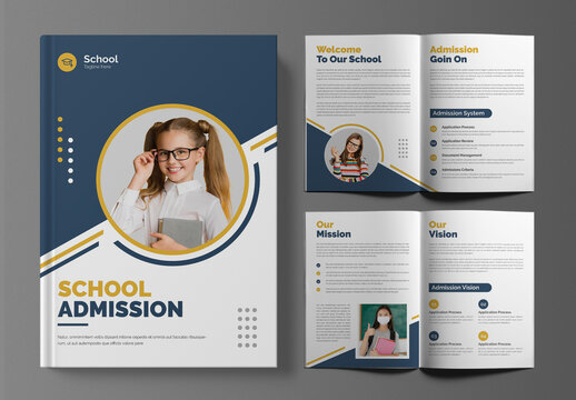 School Admission Brochure Design Template