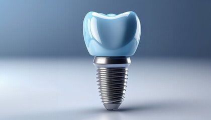 tooth implant. modern dental solution for a confident smile, generative AI