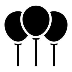 balloon glyph icon