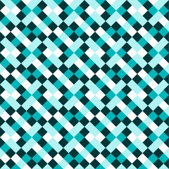 Seamless pattern with geometric motifs in 4 colors. Vector illustration.