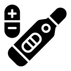 pregnant test glyph icon