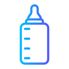 baby bottle gradient icon