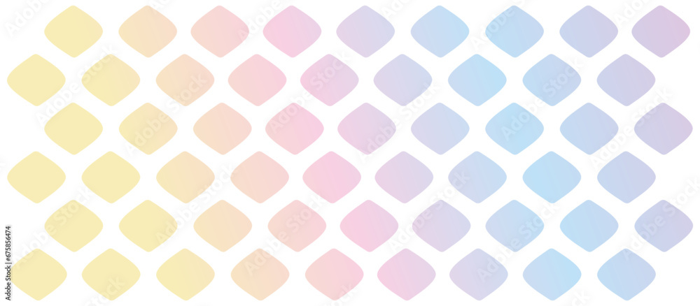 Aufkleber Retro blurred gradient background. Pattern of abstract wallpaper in y2k style. Vector isolated illustration on white background