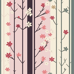 Seamless pattern of japanese style for design