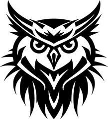 Fototapeta premium Owl - Minimalist and Flat Logo - Vector illustration
