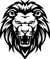 Obraz premium Lion | Minimalist and Simple Silhouette - Vector illustration