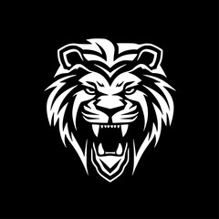 Lion - Minimalist and Flat Logo - Vector illustration