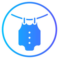 clothes hanger gradient icon