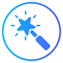 Obraz premium magic wand gradient icon