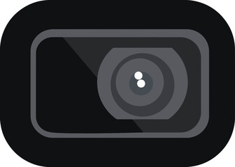 Drone camera lens icon