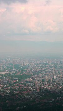 View of Sofia city from above