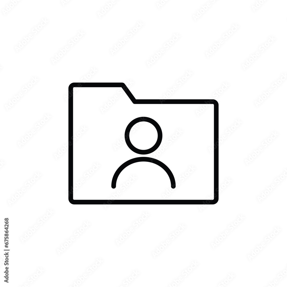 Aufkleber folder icon vector personal folder icon user documents