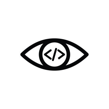 it developer icon vector coder icon 