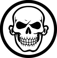 Fototapeta premium Skull - Minimalist and Flat Logo - Vector illustration