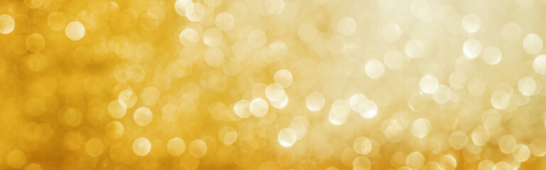 Christmas glowing Golden Banner Background.