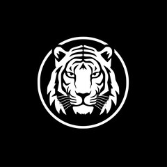 Tiger - Minimalist and Flat Logo - Vector illustration