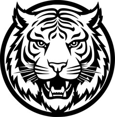 Tiger - High Quality Vector Logo - Vector illustration ideal for T-shirt graphic