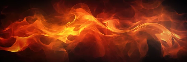 Rolgordijnen Full frame hot fire flame texture and background © Nataliia