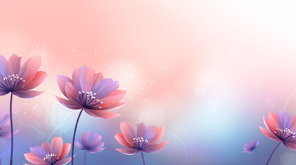 Flowers-themed Background, Customize with Additional Text or Edits