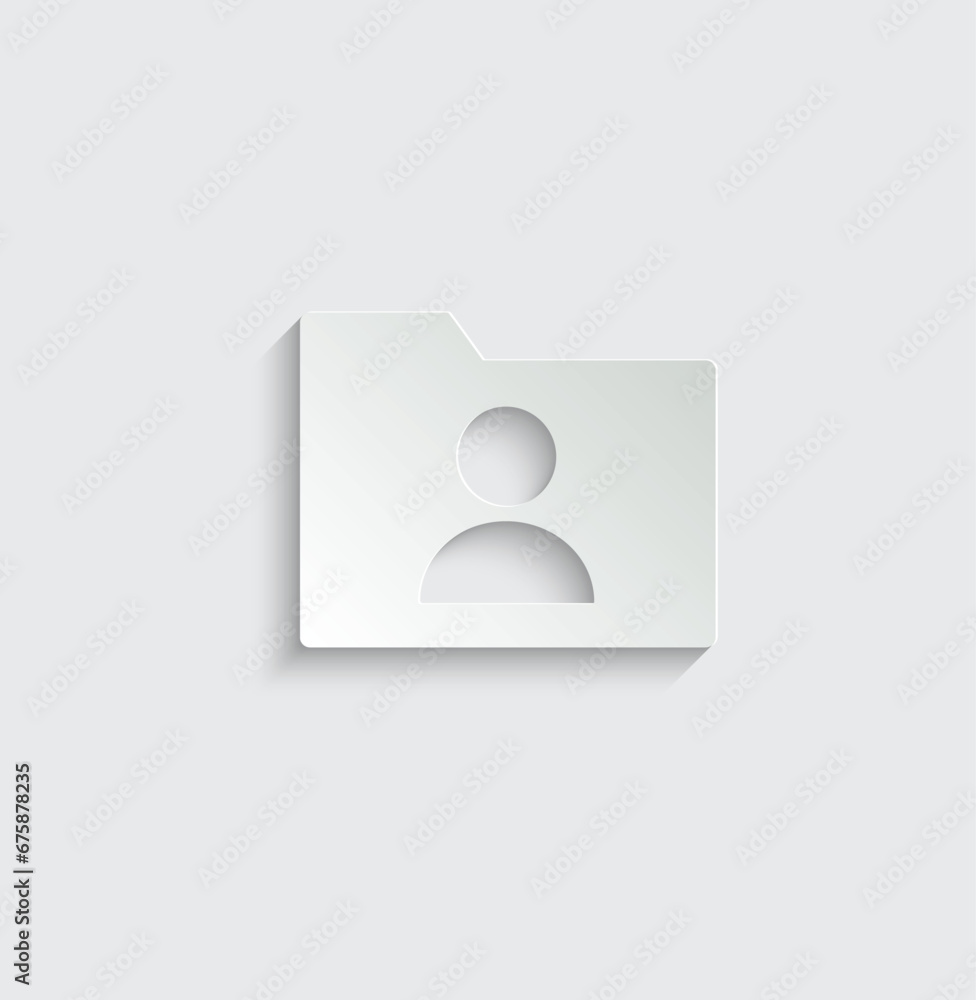 Poster folder icon vector personal folder icon user documents