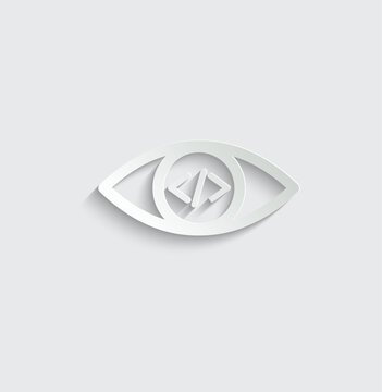 it developer icon vector coder icon 
