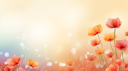 Beautiful Background Illustrating the Splendor of Blossoming Flowers for Engaging Visuals