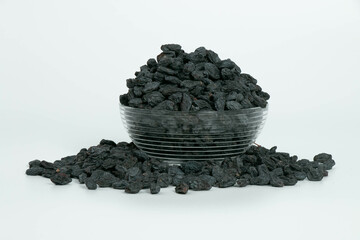 Black raisins, nature's sweet gems, are dried, dark-hued grapes that boast a rich, sun-kissed...