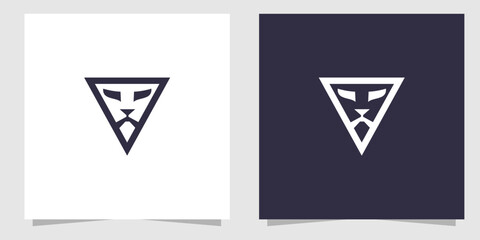 lion logo design vector