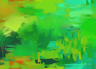 Verdant green abstract Background generative AI