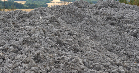 Sewage Sludge that will be used for Spreading in the Agricultural Fields, Normandy in France