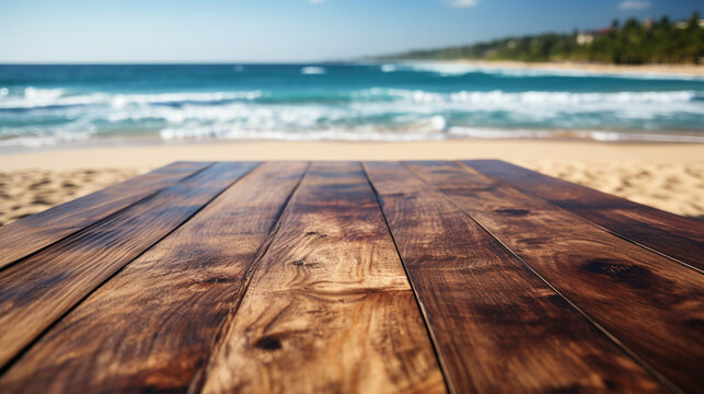 wooden pier on the beach HD 8K wallpaper Stock Photographic Image 