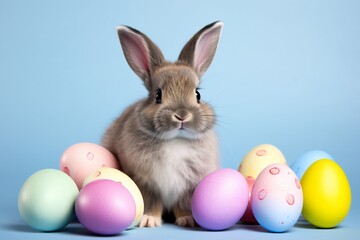 Fototapeta na wymiar Adorable Easter Bunnies: Festive Spring Delight