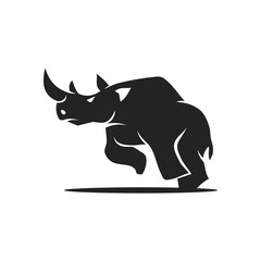 rhino logo template Isolated. Brand Identity. Icon Abstract Vector graphic