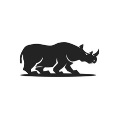rhino logo template Isolated. Brand Identity. Icon Abstract Vector graphic